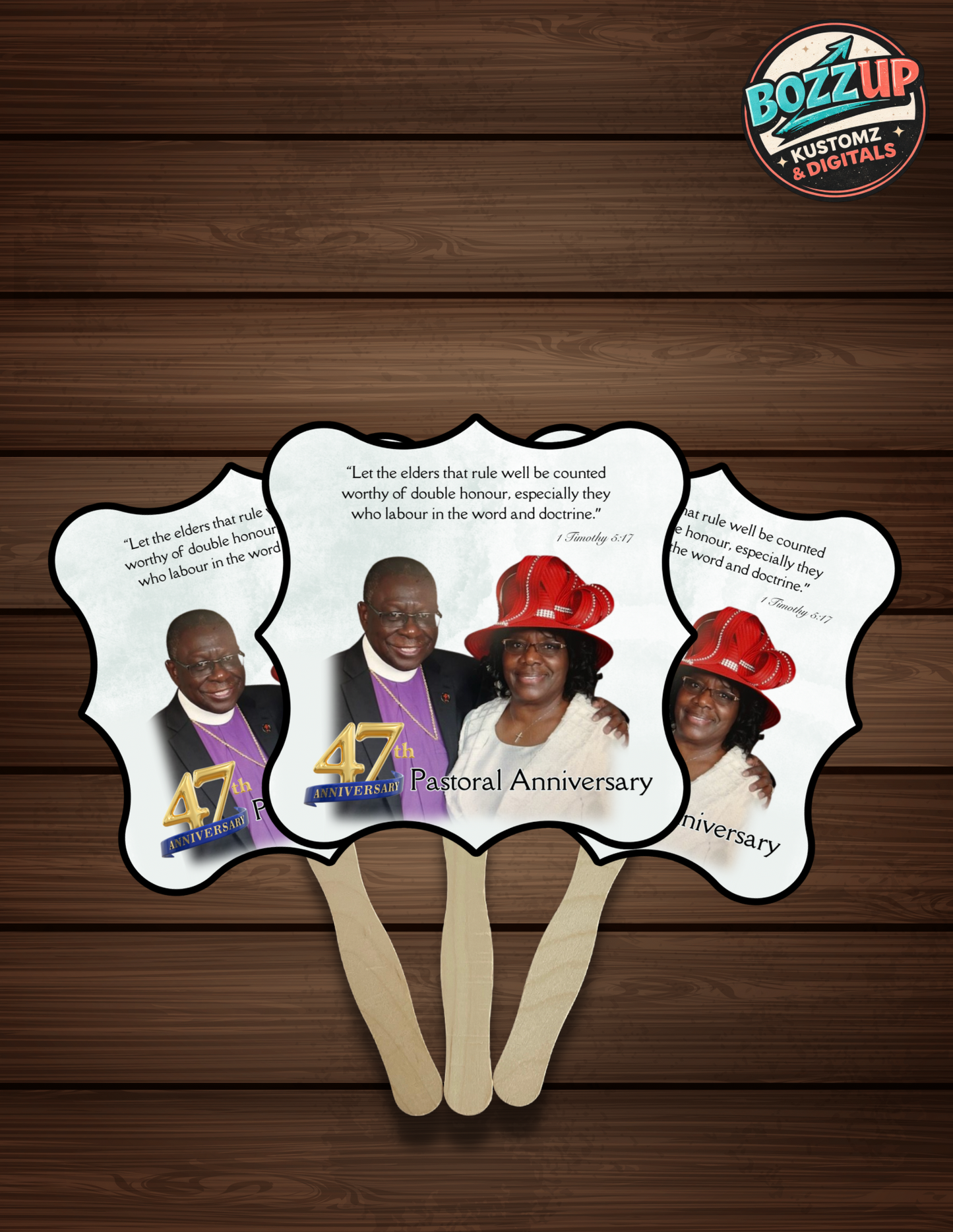 Custom Photo Hand Fans | Personalized Celebration Fans for Graduation, Memorials, Sports & Events