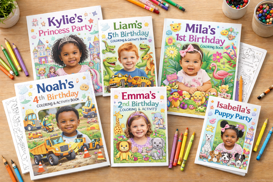 Custom Kids Coloring Book – Personalized Party Favor | Mini or 8.5x11