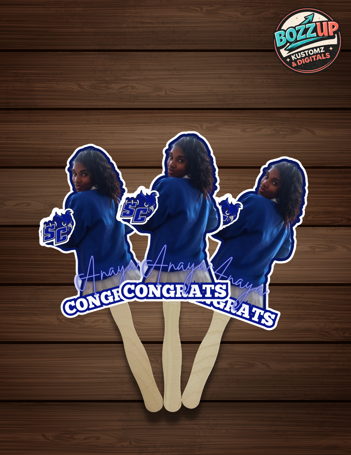 Custom Photo Hand Fans | Personalized Celebration Fans for Graduation, Memorials, Sports & Events