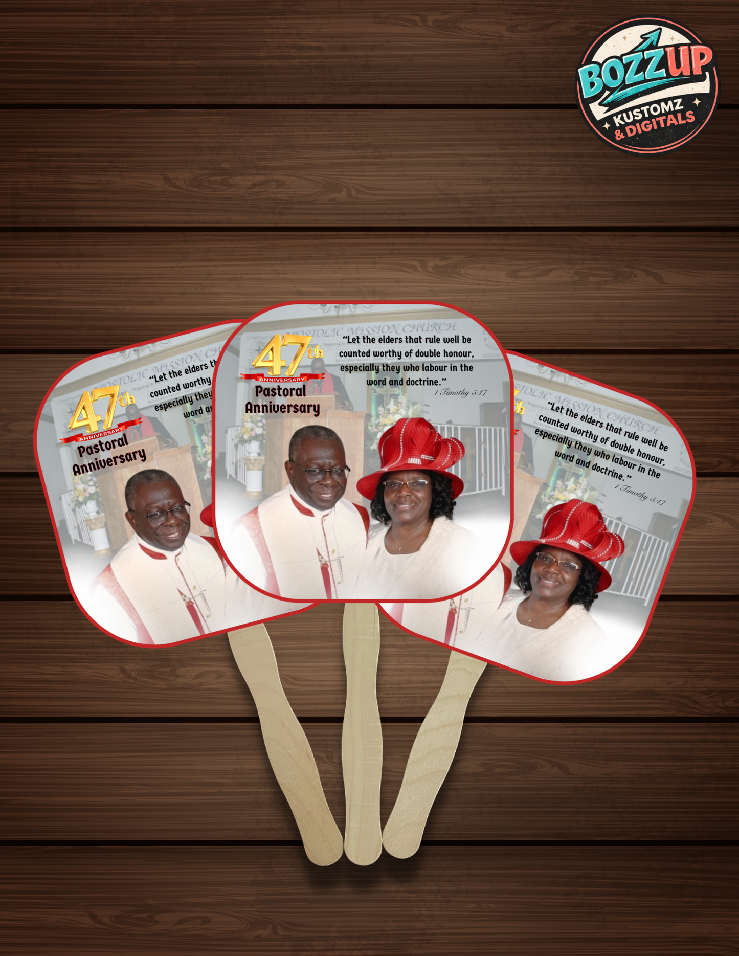 Custom Photo Hand Fans | Personalized Celebration Fans for Graduation, Memorials, Sports & Events