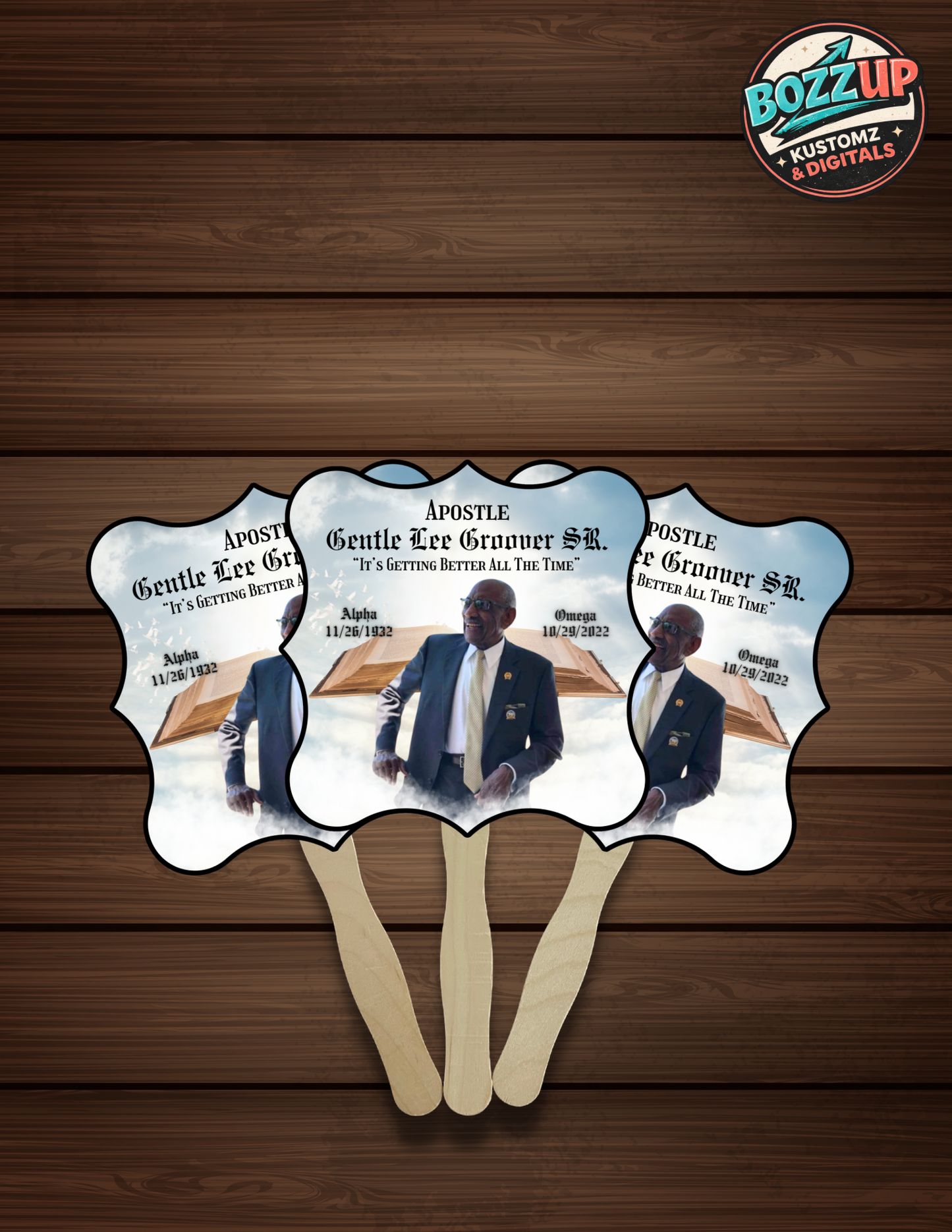 Custom Photo Hand Fans | Personalized Celebration Fans for Graduation, Memorials, Sports & Events